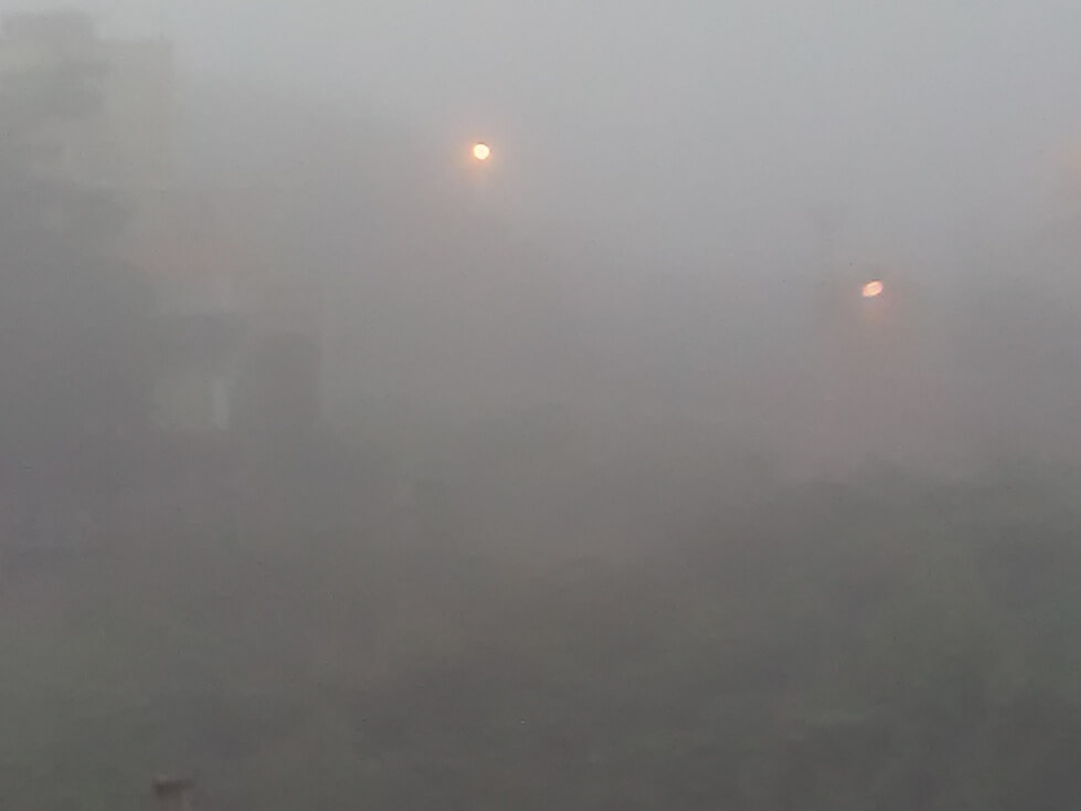 Heavy Smog Today Morning At Coimbatore