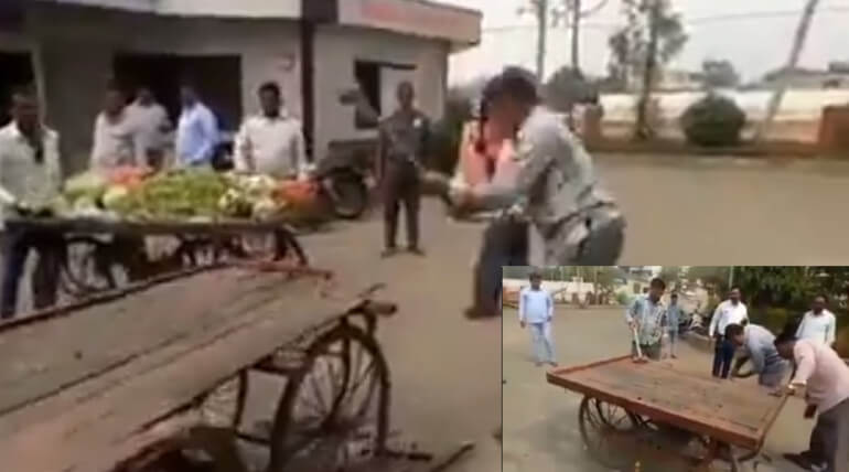 Heart Breaking Video Of Officers Crashing Cart Of Helpless Vegetable Seller