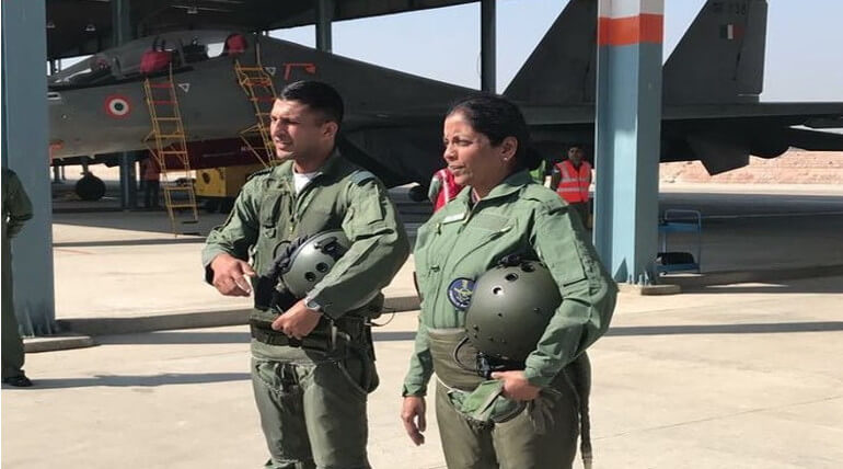  Nirmala Seetharaman filed in the cruises fighter jet of India
