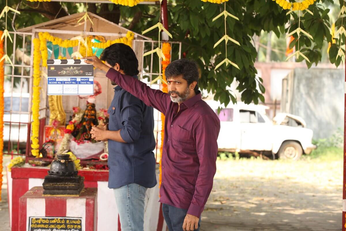 Vikram Prabhu Asura Guru Movie Pooja Still3