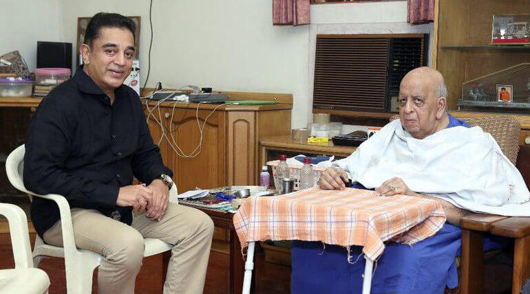Kamal Haasan Meet Former Election Commissioner TN Seshan, Image courtesy-Twitter