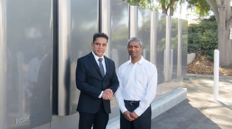 Kamal Haasan Met Bloom Energy Founder KR Sridhar At US