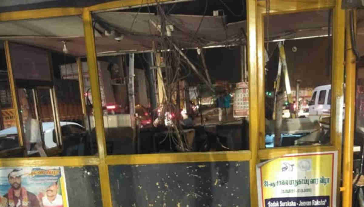 Vandalized Chengalpattu Toll Plaza