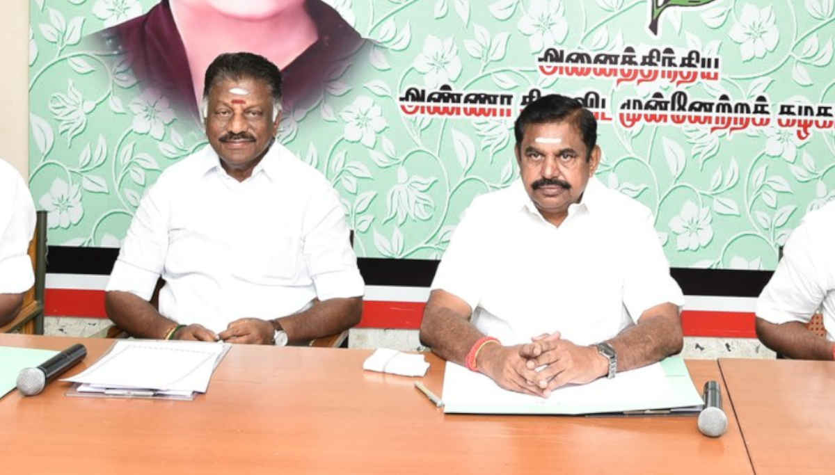 Deputy CM O Panneerselvan and Cm Edappadi Palaniswami